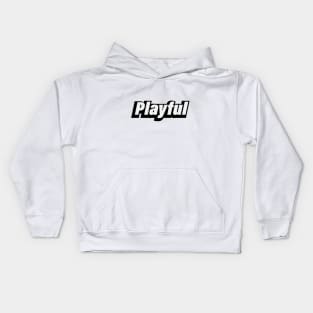 Playful typography design Kids Hoodie